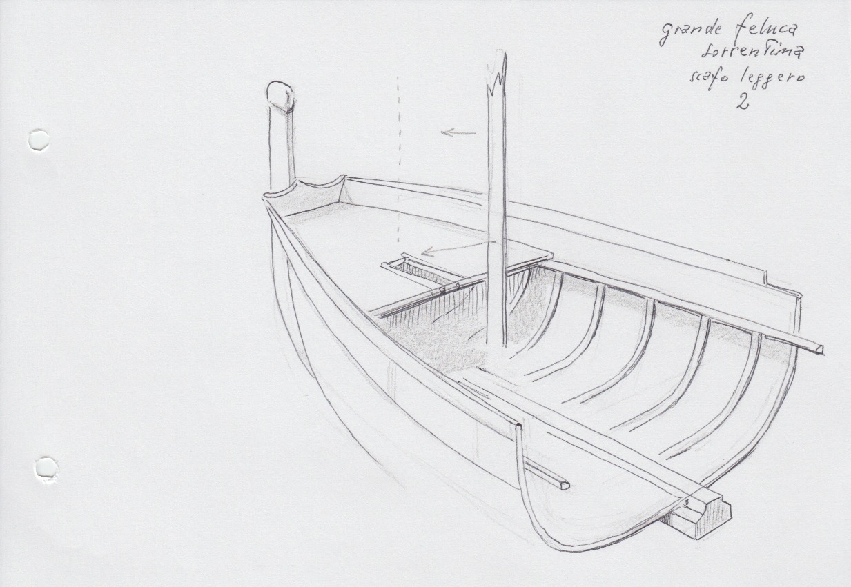 104 Grande feluca sorrentina scafo leggero